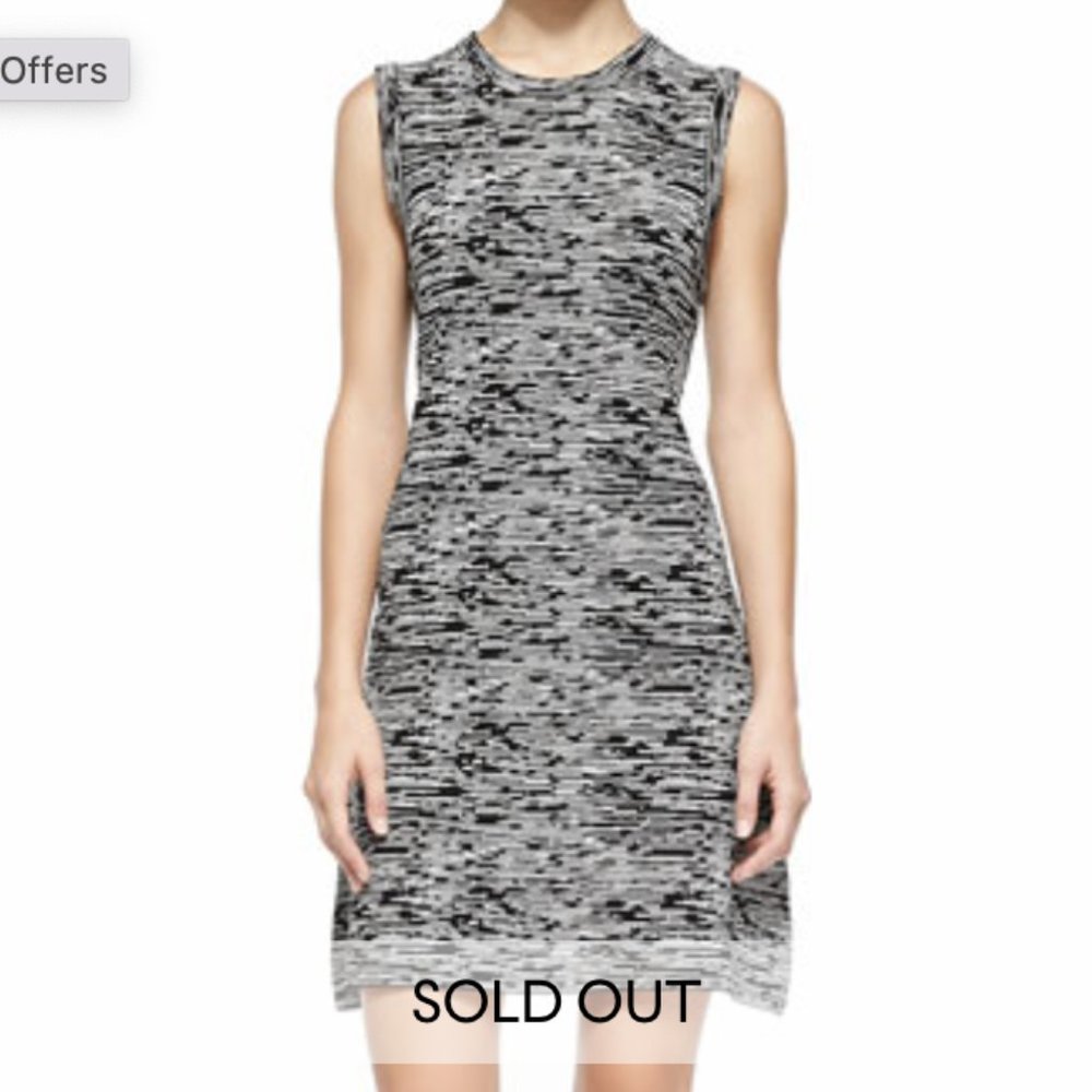 Theory Vimlin Prosecco Sleeveless Space-Dyed Dress medium